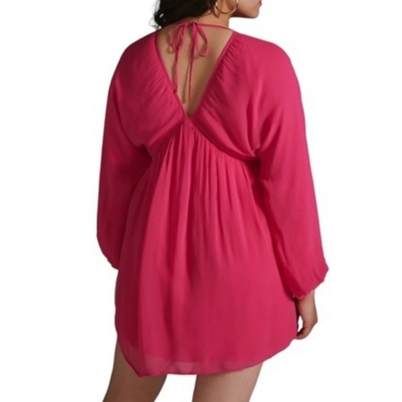 *Anthropologie Forever That Girl Sheer Flowy Mini Dress - Picture 3 of 7